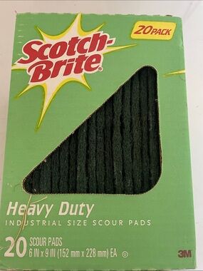 BNIB Heavy Duty Green Scour Pads - 20 Pack